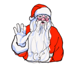 The Santa Claus is coming to town. sticker #8796359