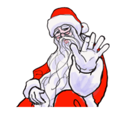 The Santa Claus is coming to town. sticker #8796362
