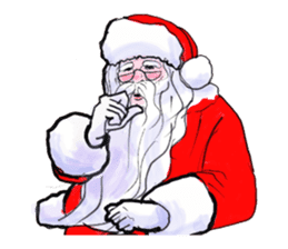 The Santa Claus is coming to town. sticker #8796371