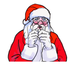 The Santa Claus is coming to town. sticker #8796372