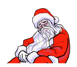 The Santa Claus is coming to town. sticker #8796374