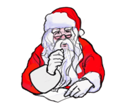 The Santa Claus is coming to town. sticker #8796375
