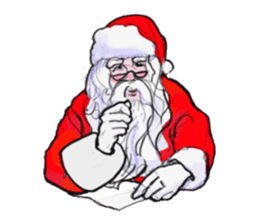 The Santa Claus is coming to town. sticker #8796375
