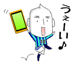 JAPAN RICE GRAIN MAN Football ver. sticker #8942544