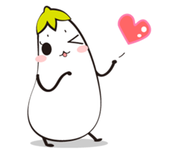 Mr. White Eggplant sticker #9435146