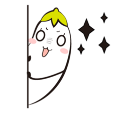 Mr. White Eggplant sticker #9435179