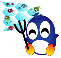 Fairy penguin sticker #12887339