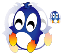 Fairy penguin sticker #12887342