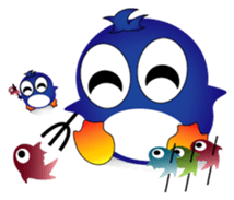 Fairy penguin sticker #12887344