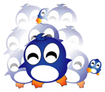 Fairy penguin sticker #12887350