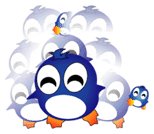 Fairy penguin sticker #12887350