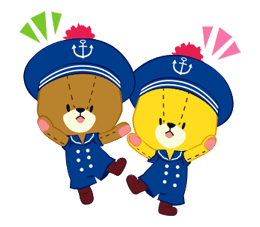 TINY TWIN BEARS:LULU & LOLO sticker #42916