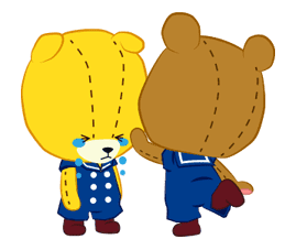 TINY TWIN BEARS:LULU & LOLO sticker #42921