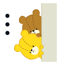 TINY TWIN BEARS:LULU & LOLO sticker #42923