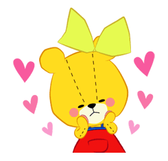 TINY TWIN BEARS:LULU & LOLO sticker #42927