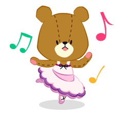 TINY TWIN BEARS:LULU & LOLO sticker #42938