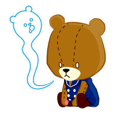 TINY TWIN BEARS:LULU & LOLO sticker #42945