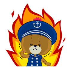 TINY TWIN BEARS:LULU & LOLO sticker #42947