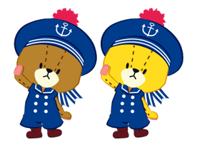 TINY TWIN BEARS:LULU & LOLO sticker #42954