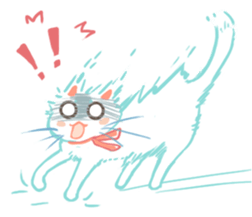 my happy cat Moe sticker #2984842