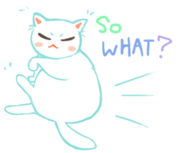 my happy cat Moe sticker #2984846