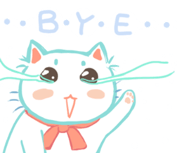 my happy cat Moe sticker #2984849