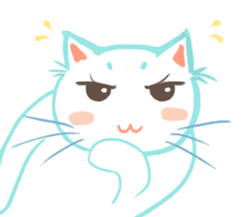 my happy cat Moe sticker #2984850