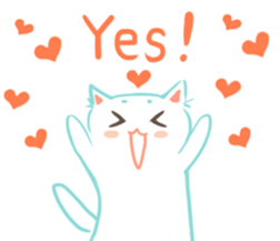 my happy cat Moe sticker #2984851