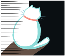 my happy cat Moe sticker #2984852