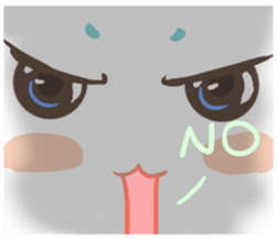 my happy cat Moe sticker #2984854