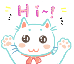 my happy cat Moe sticker #2984856