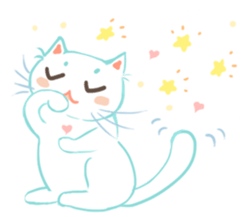 my happy cat Moe sticker #2984857