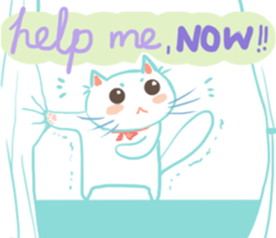 my happy cat Moe sticker #2984858