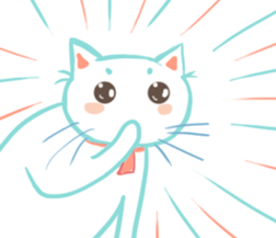 my happy cat Moe sticker #2984867