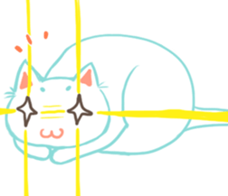 my happy cat Moe sticker #2984868
