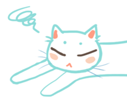 my happy cat Moe sticker #2984871
