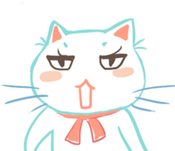 my happy cat Moe sticker #2984872