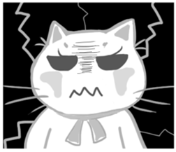 my happy cat Moe sticker #2984873