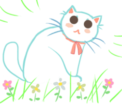 my happy cat Moe sticker #2984874
