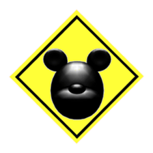 Bear attention mark sticker #8513203