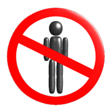 No entry mark sticker #8515563