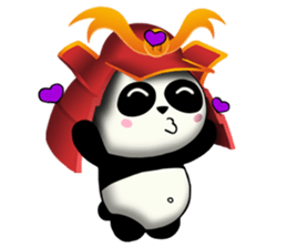 SAMURAI PANDA BEAR sticker #9006697