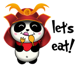 SAMURAI PANDA BEAR sticker #9006700
