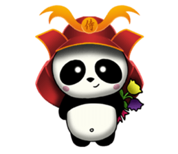 SAMURAI PANDA BEAR sticker #9006710