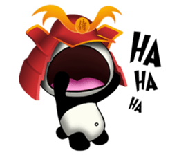 SAMURAI PANDA BEAR sticker #9006711