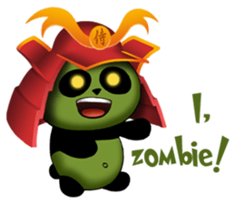 SAMURAI PANDA BEAR sticker #9006713