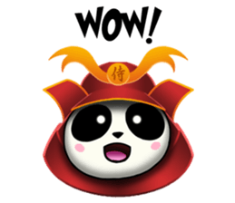 SAMURAI PANDA BEAR sticker #9006714