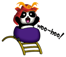 SAMURAI PANDA BEAR sticker #9006715