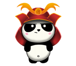 SAMURAI PANDA BEAR sticker #9006716