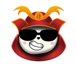 SAMURAI PANDA BEAR sticker #9006718